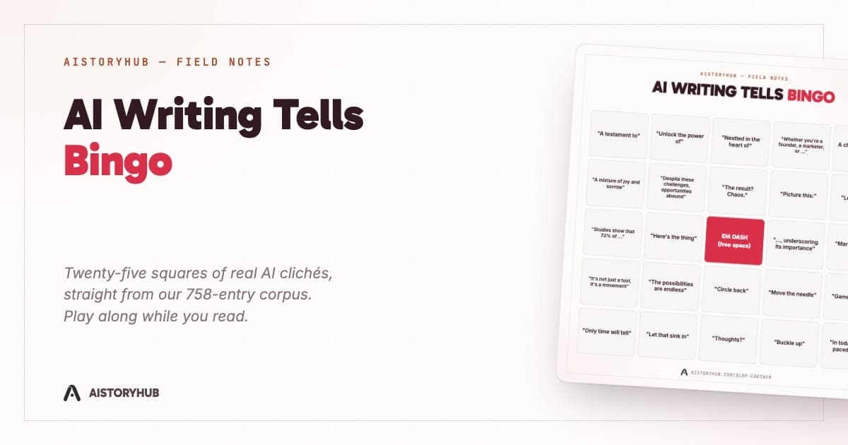 AI Writing Tells Bingo